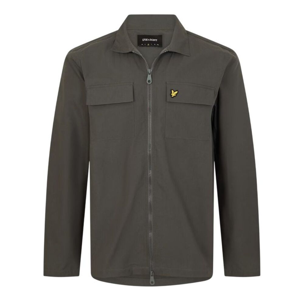 Lyle & Scott Mens Heavy Duty Shirt Jacket / Gunmetal